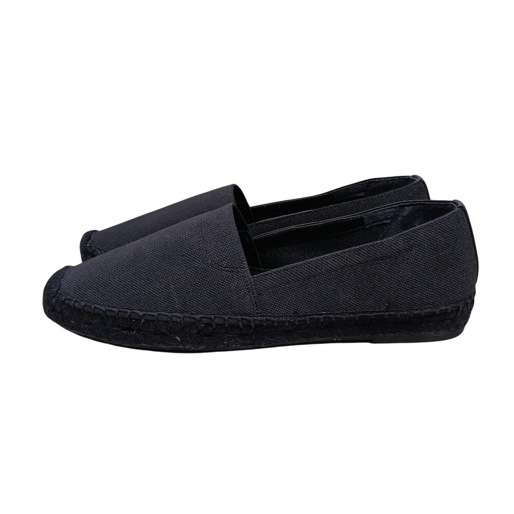 Banana Republic Black Canvas Espadrille Flats